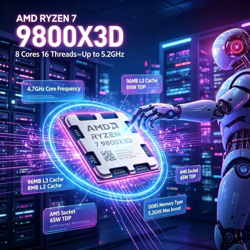 Amd Cpu Ryzen 7 - AMD Ryzen 7 9800X3D — процессор