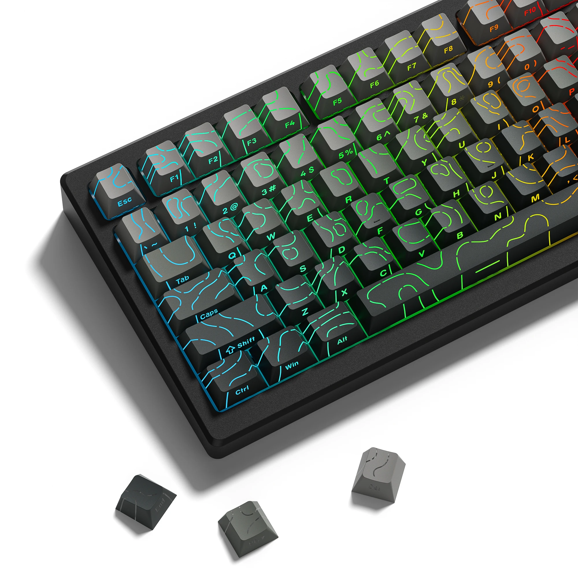 Gaming Keyboard Nearby - 134 клавишные колпачки для клавиш Polar