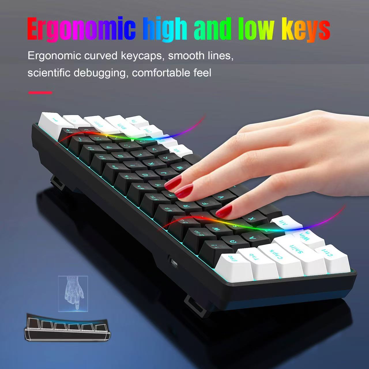 Механическая клавиатура 60%, и – обзор и цена Keyboard Gaming Blue Switch