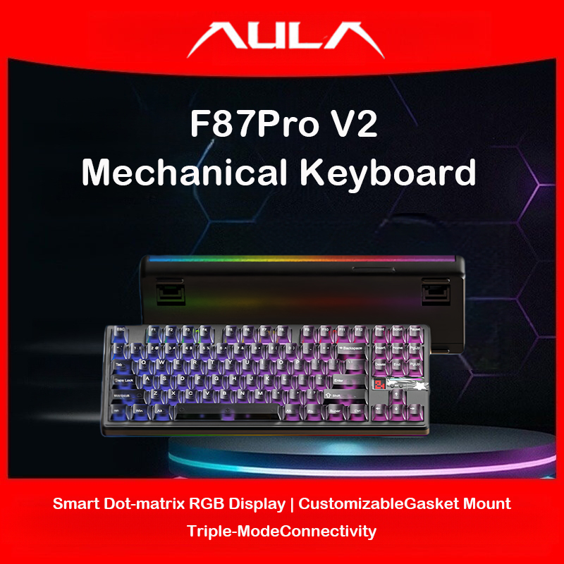 AULA F87 Pro V2 – механическая – обзор и цена Gaming Keyboard Hot Swappable