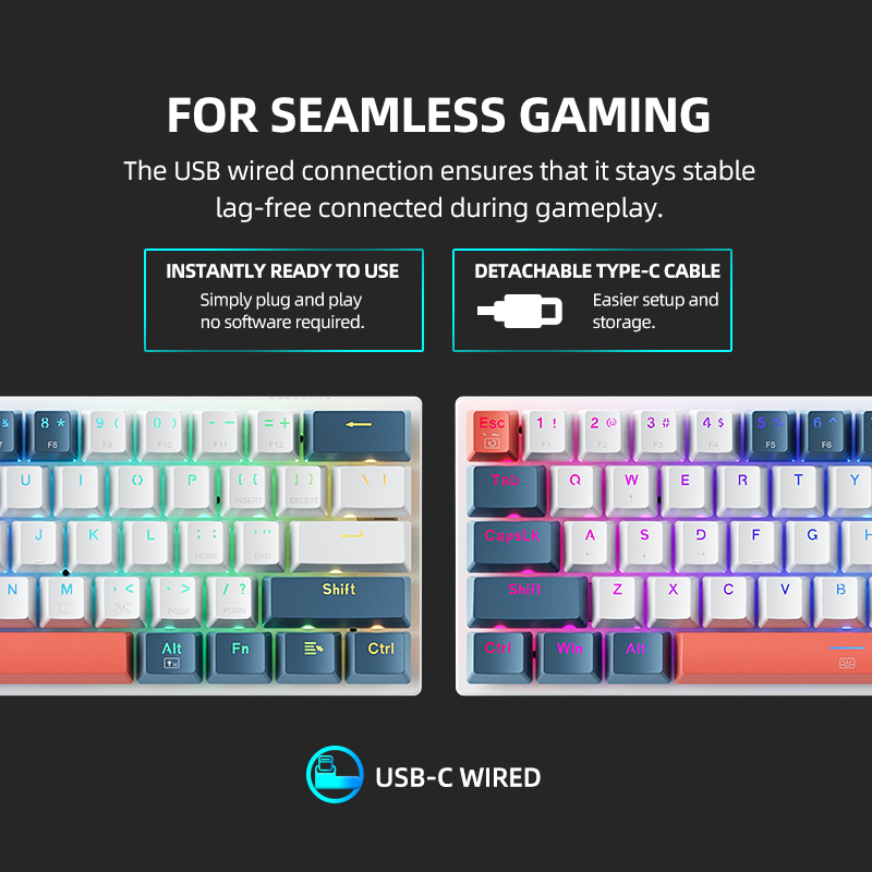 K500-B61 Мини-механическая кла – обзор и цена Gaming Keyboard Mini