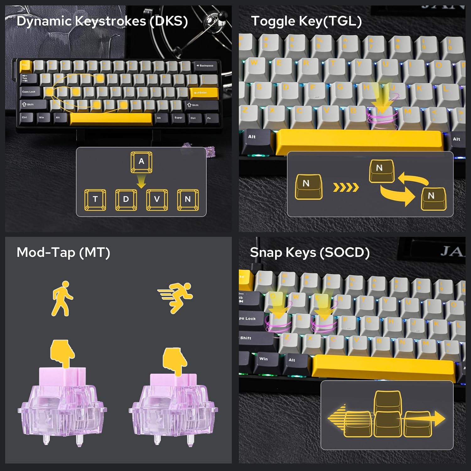 Механическая клавиатура AULA W – обзор и цена Gaming Keyboard Hot Swappable