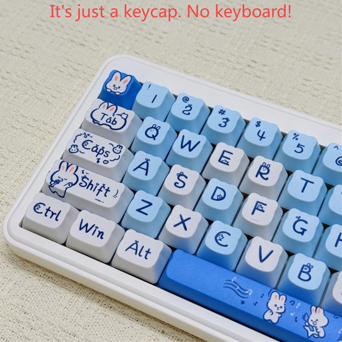Милые синие кейкапы в виде кро – обзор и цена Keyboard Gaming Blue Switch