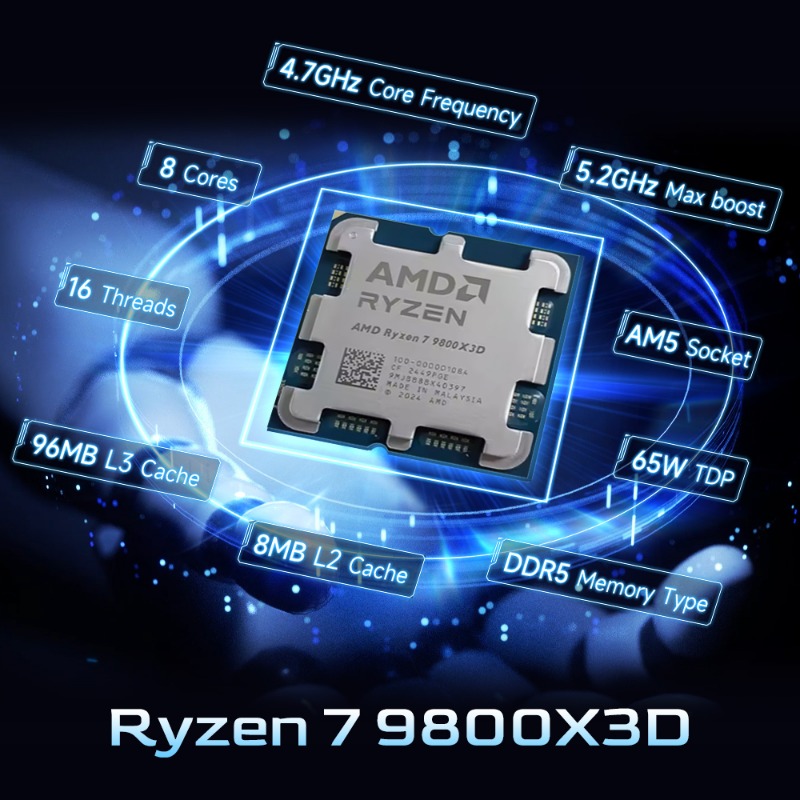 AMD Ryzen 7 9800X3D — процессо – обзор и цена Amd Cpu Ryzen 7