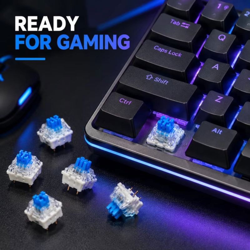 DT21 100 шт. переключателей дл – обзор и цена Keyboard Gaming Blue Switch
